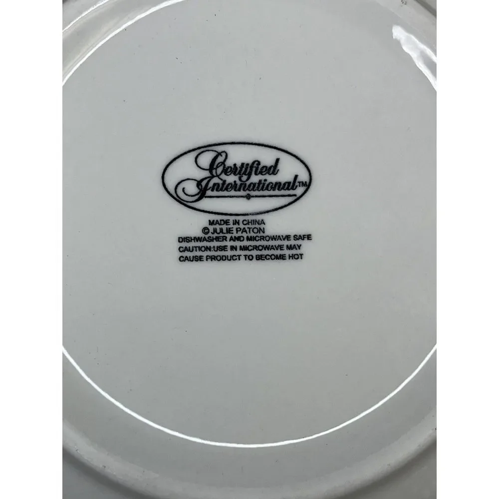 Julie Paton Certified International Melanzana‎ Pasta Bowls Vegetables Italian